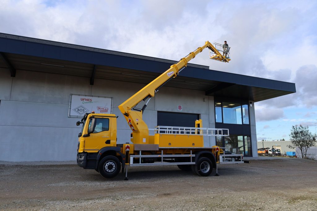 Vrachtwagen hoogwerker Brems
